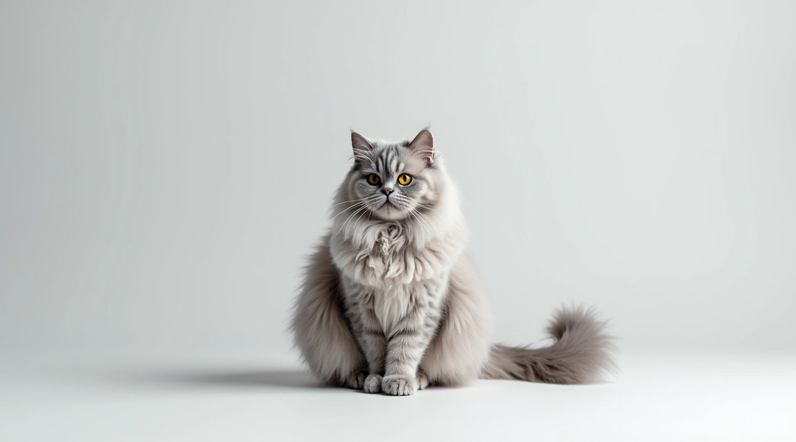 silver persian cat
