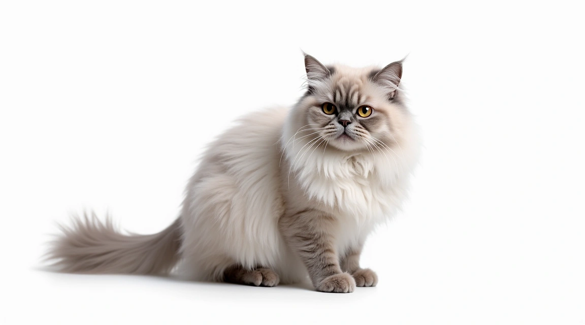 silver persian cat