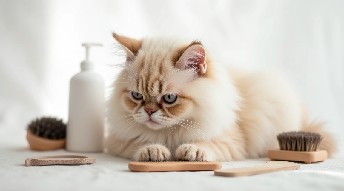 persian cat affection supporting image 2