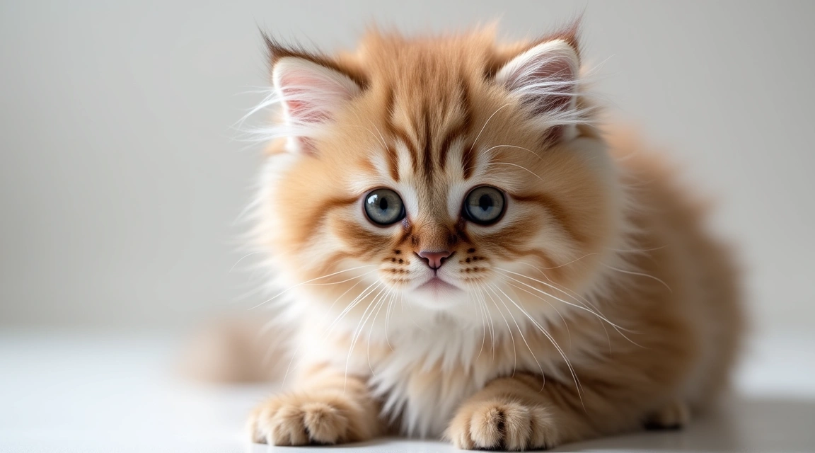 persian kitten vs adult cat